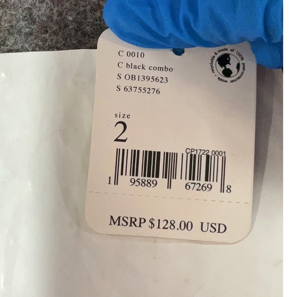 Free People Lucie Mini Boho Black Combo Short Dress NEW 2 Floral Fairy - Picture 12 of 12